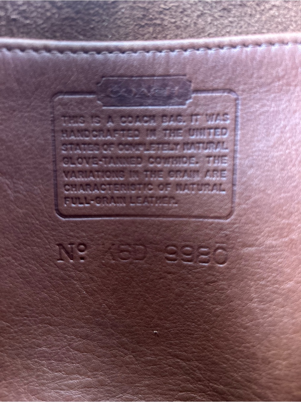 EUC Vintage Coach Taft British Tan - Picture 2 of 16